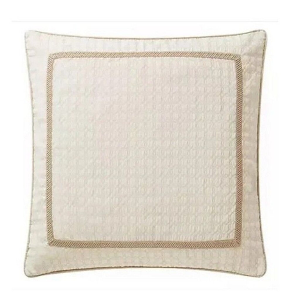 Waterford Luxury Annalise Pillow Euro Sham Gold Shams 26x26" Set of 2 Geometric